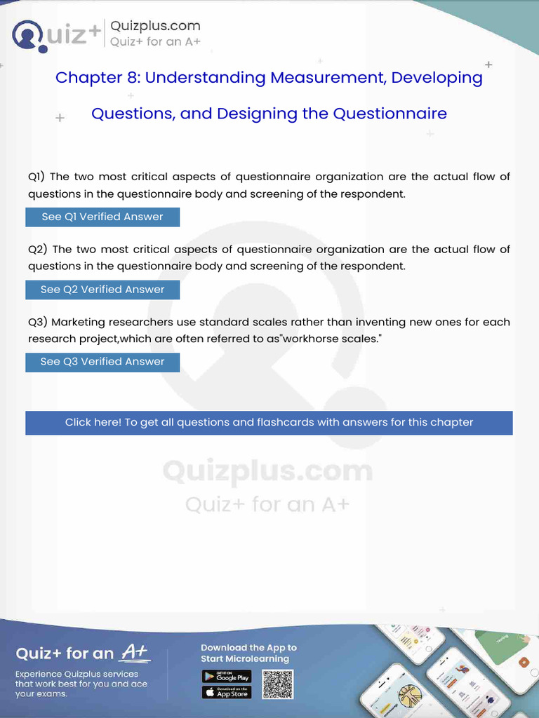 The Two Most Critical Aspects of Questionnaire Organization Are The ...