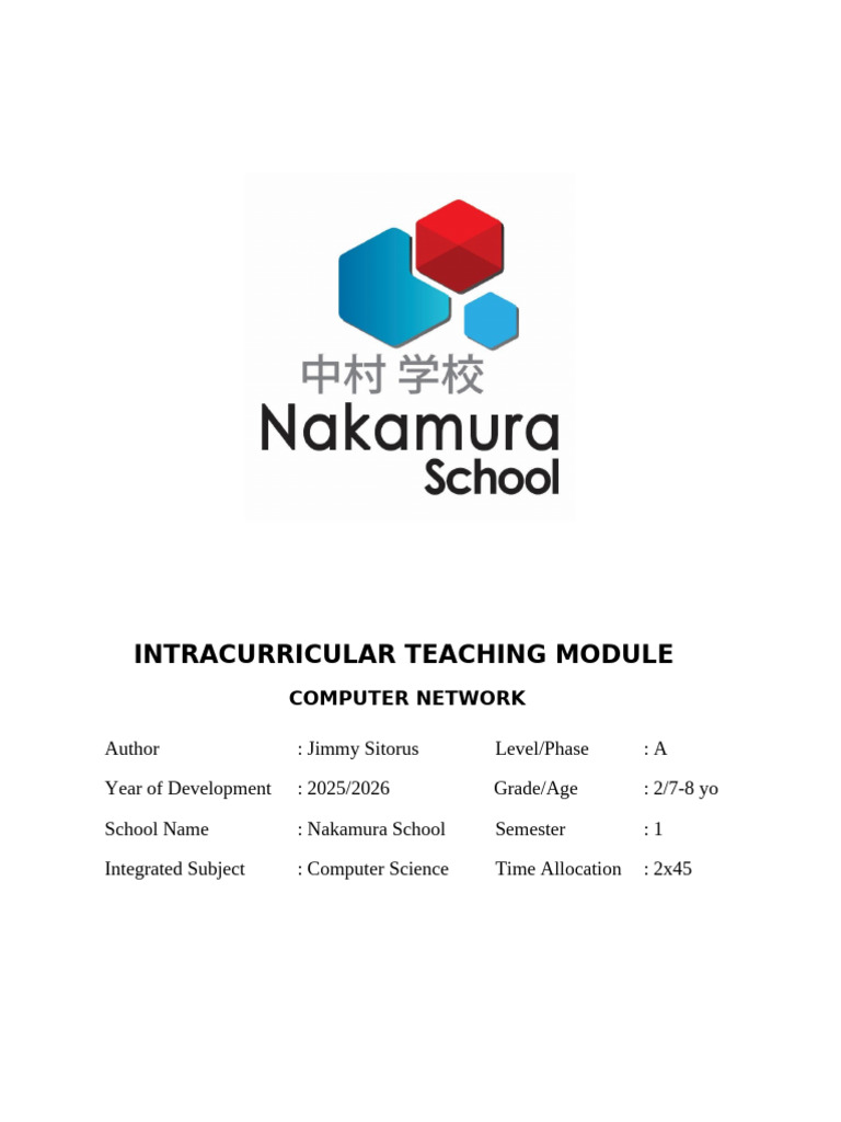 P2 - CS Teaching Module - 02 Computer Network | PDF | Computer Network ...