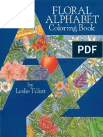 Floral Alphabet Coloring Book