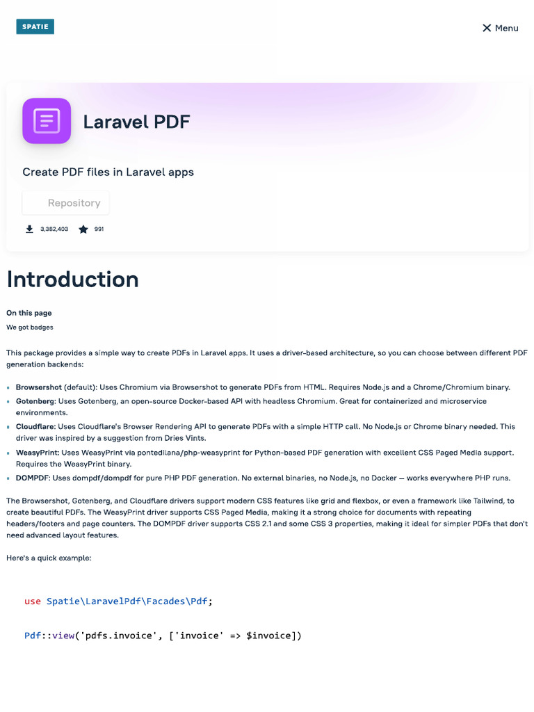 Laravel Spatie Be | PDF