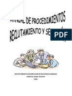 Manual Proced_ Reclutamiento y Seleccion