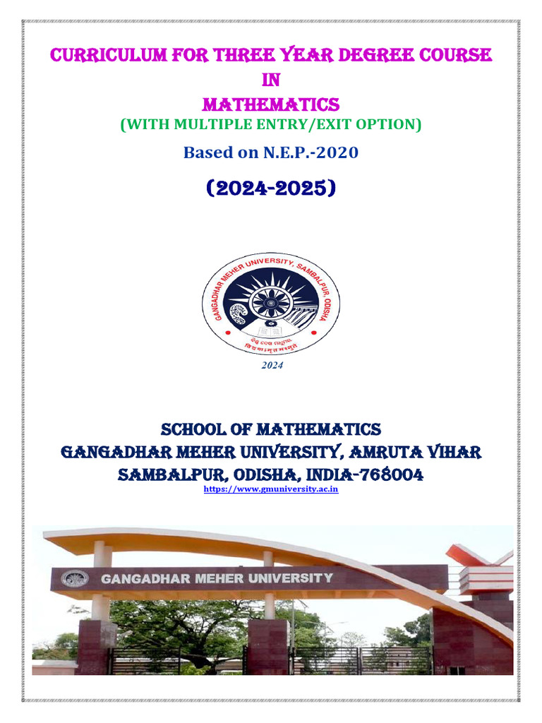 Mathematics Syllabus | PDF
