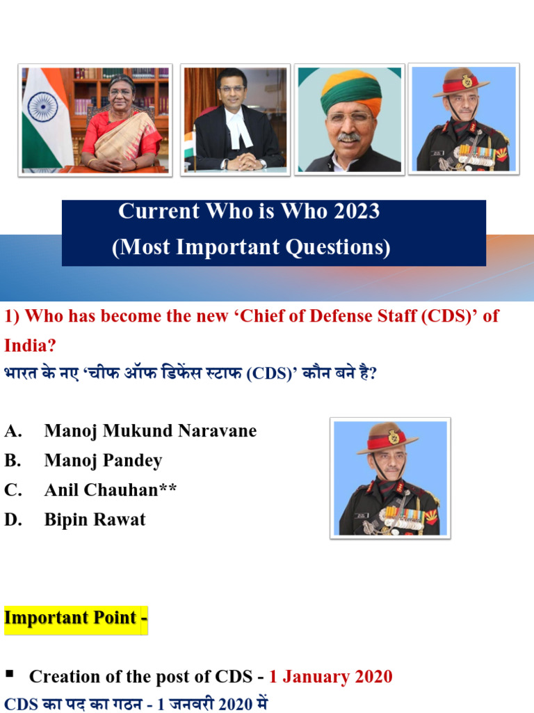 Who Is Who 2023 | PDF