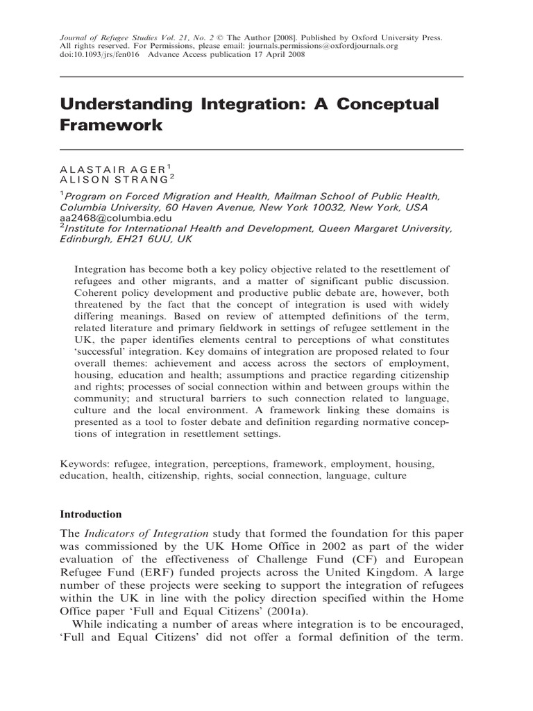 Understanding Integration A Conceptual Framework | PDF