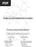 Forças intermoleculares Aula cefet