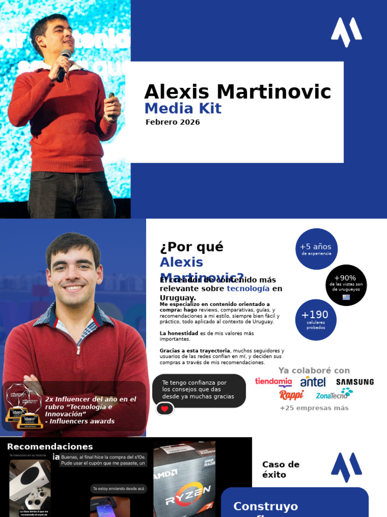Media Kit Febrero 2026 - Alexis Martinovic | PDF | Youtube | Uso ...