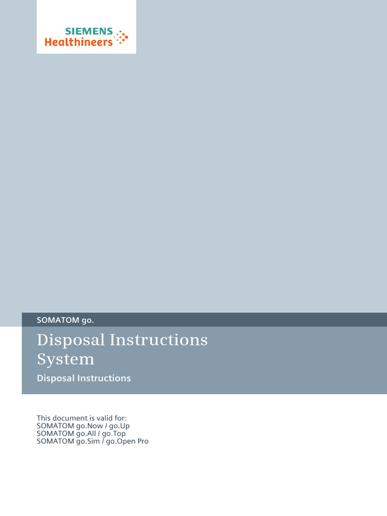 Disposal Instructions System - 2 | PDF | Waste | Waste Management