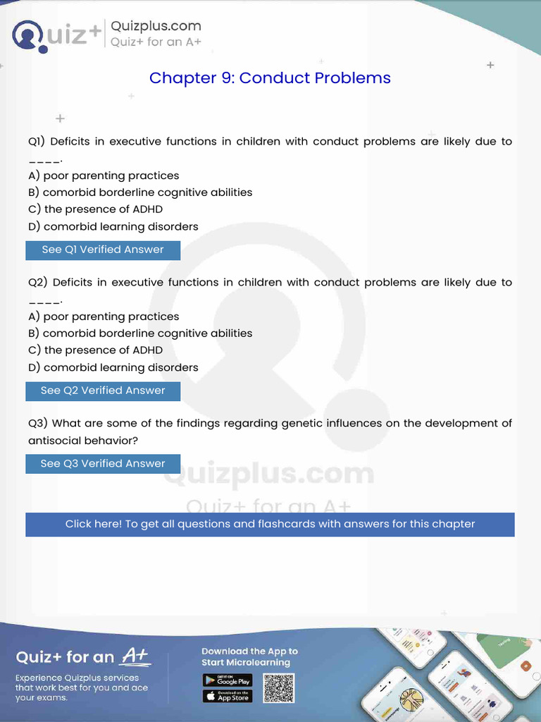 Deficits in Executive Functions in Children With Conduct Problems Are ...