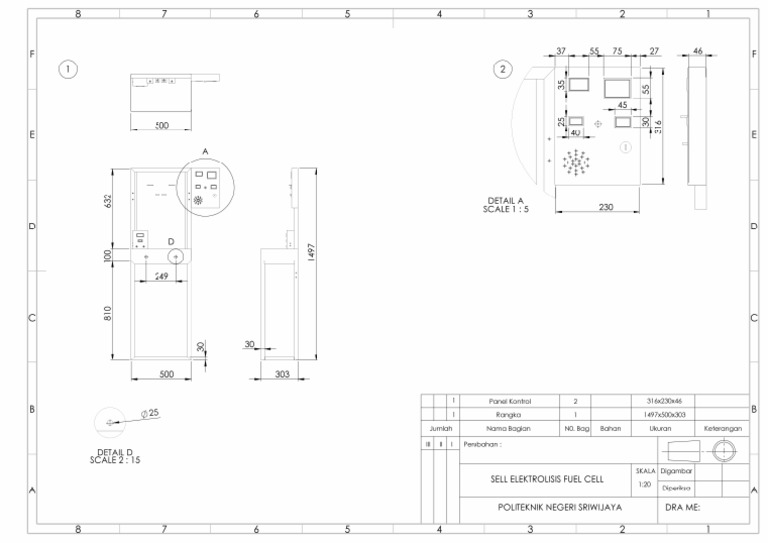 Rangka Dan Panel Control | PDF