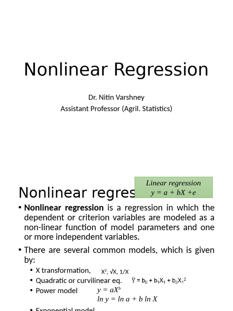 Non Linear Regression0 | PDF