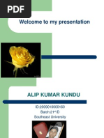 Welcome to My Presentation
