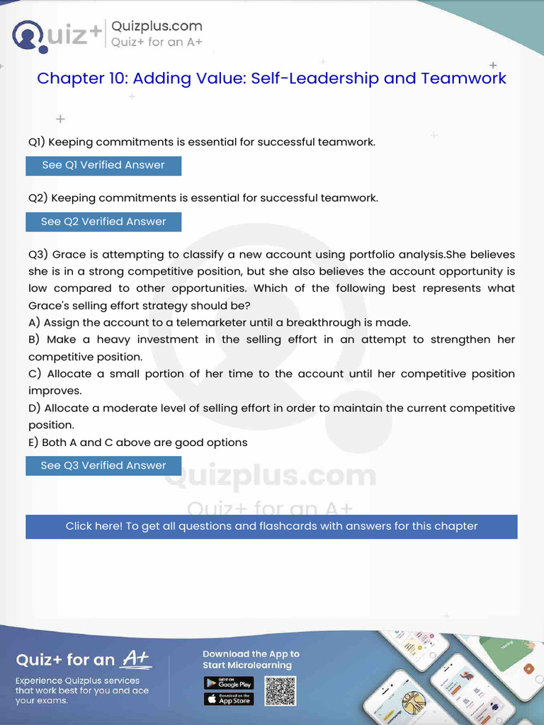 Keeping Commitments Is Essential For Successful Teamwork | PDF | Sales ...