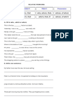 Relative Pronouns Mixed