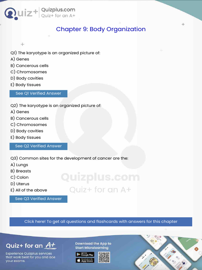 The Karyotype Is An Organized Picture of | PDF