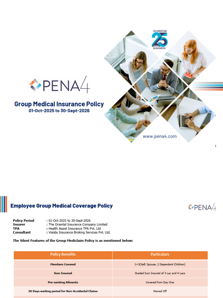 Employee Group Medical Coverage Policy 2025-2026 | PDF