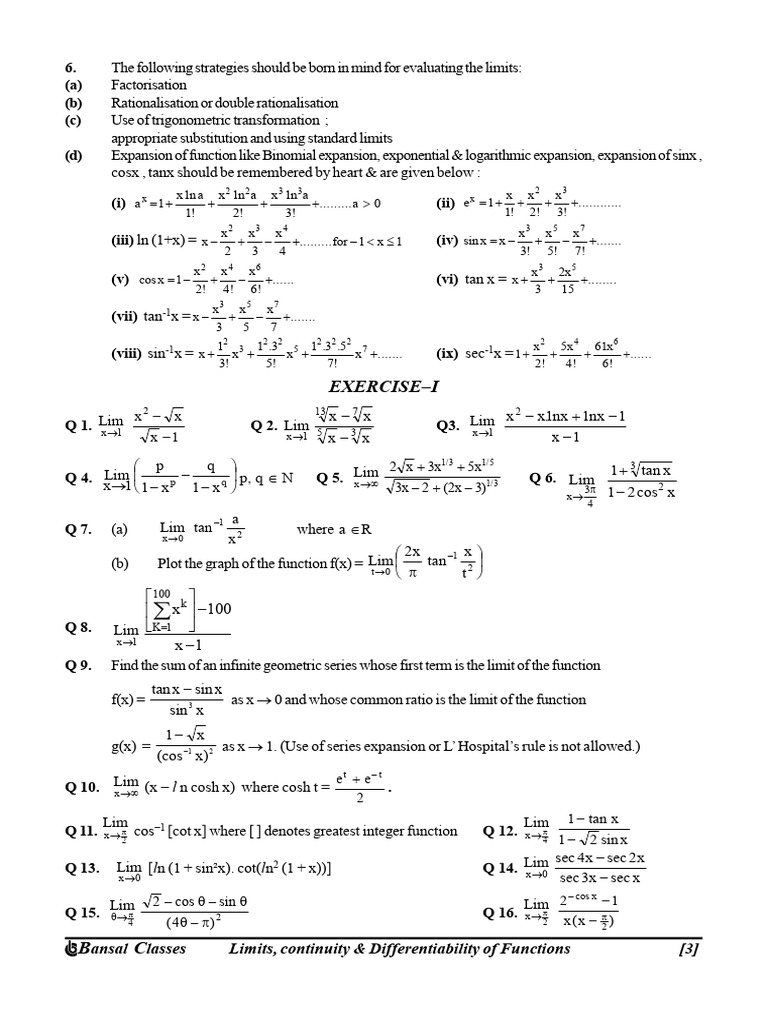 LCD Bansal | PDF | Function (Mathematics) | Continuous Function