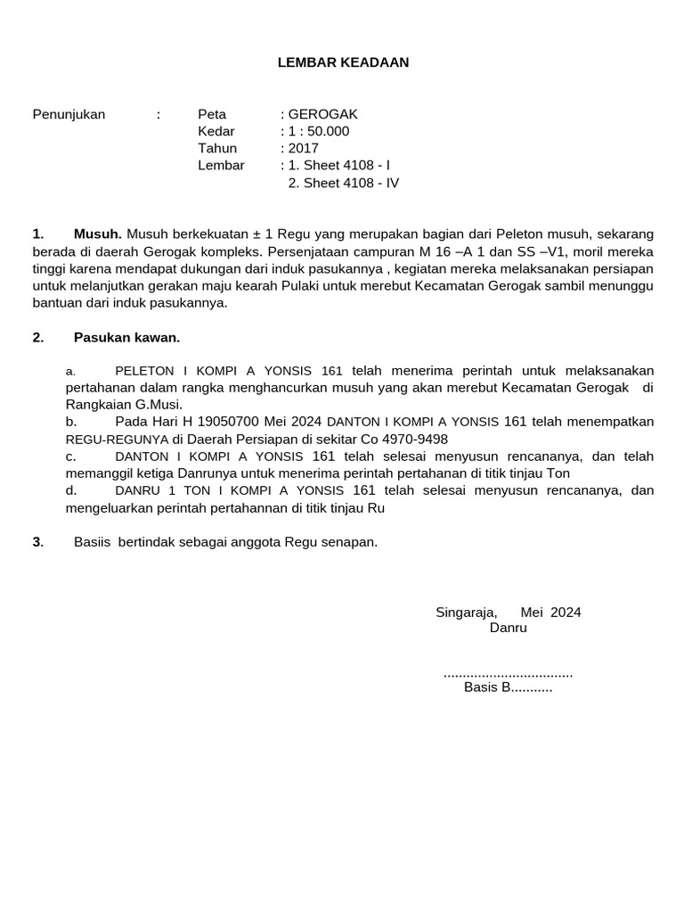Po Pertahanan Danru | PDF