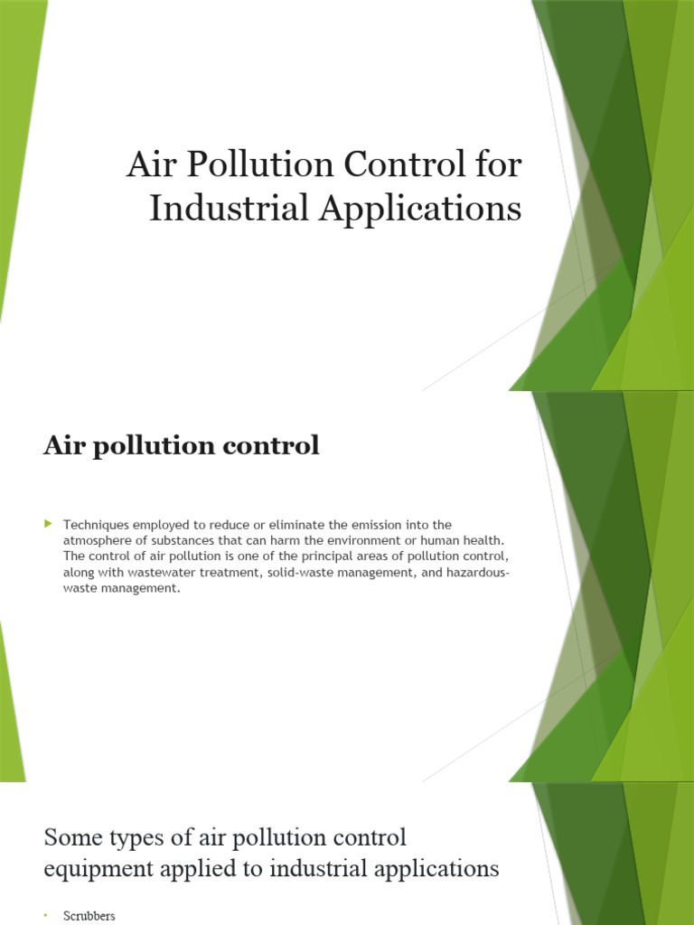 6 Air Pollution Control For Industrial Applications | PDF | Combustion ...