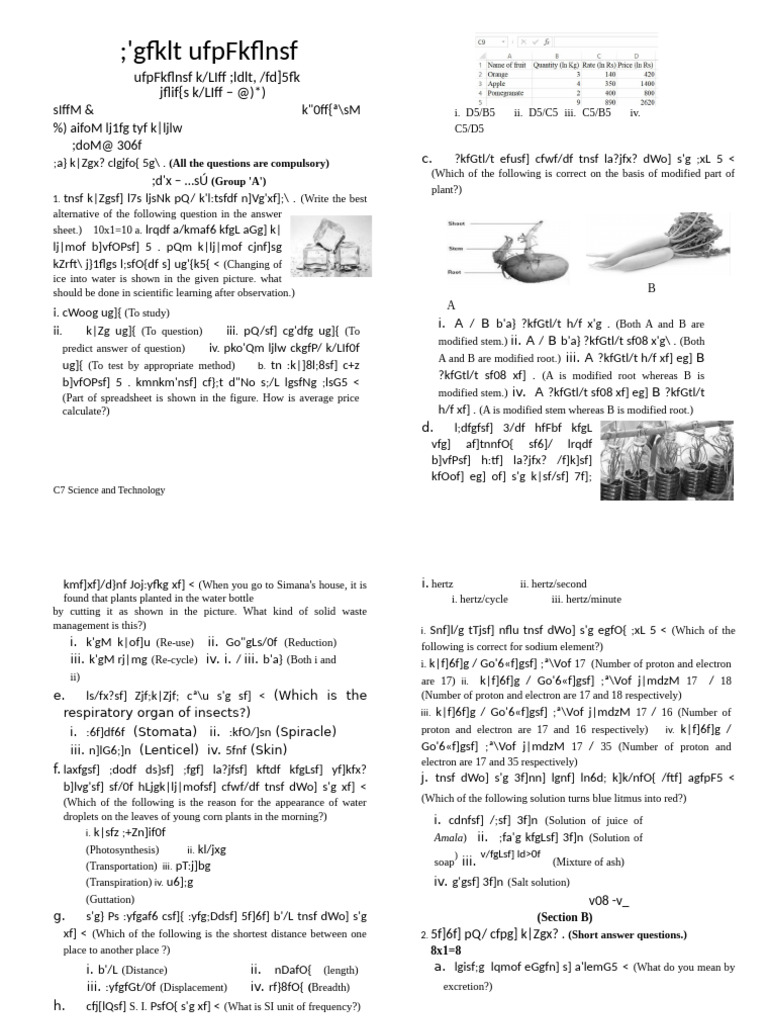 Class 7 Science | PDF