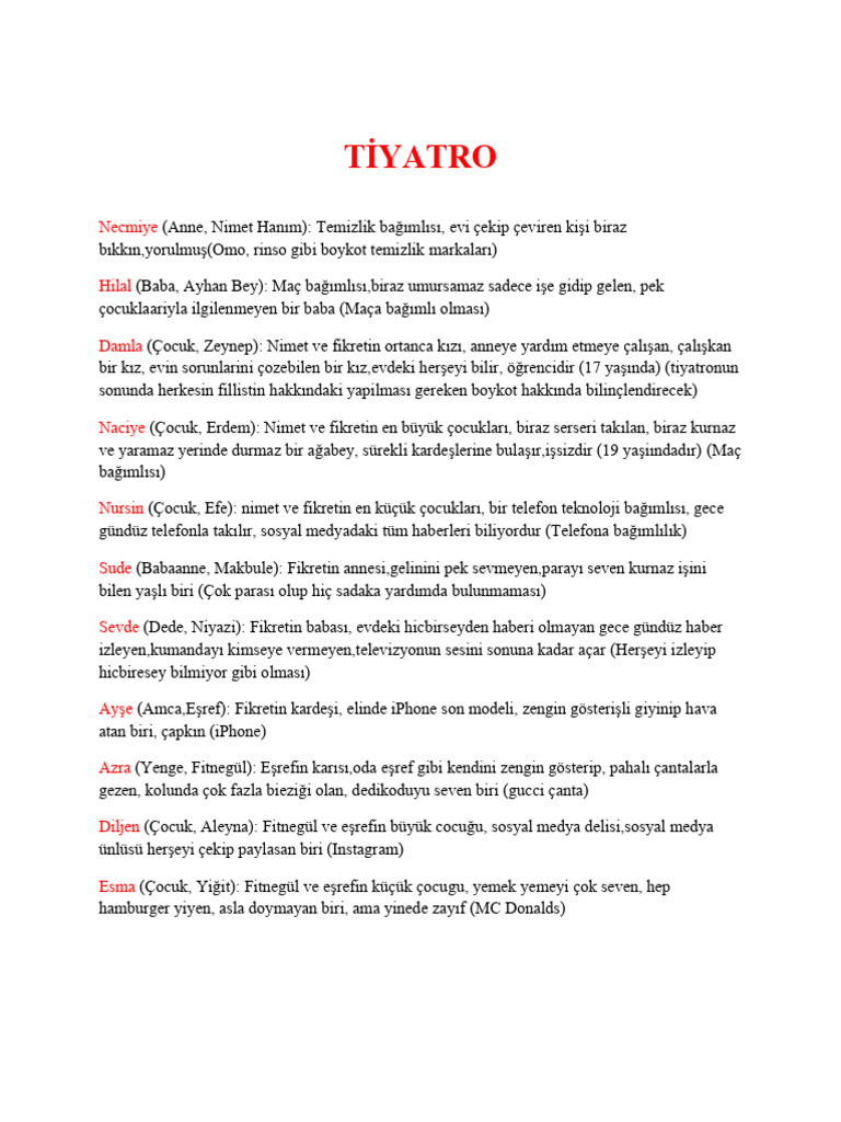 Tiyatro | PDF