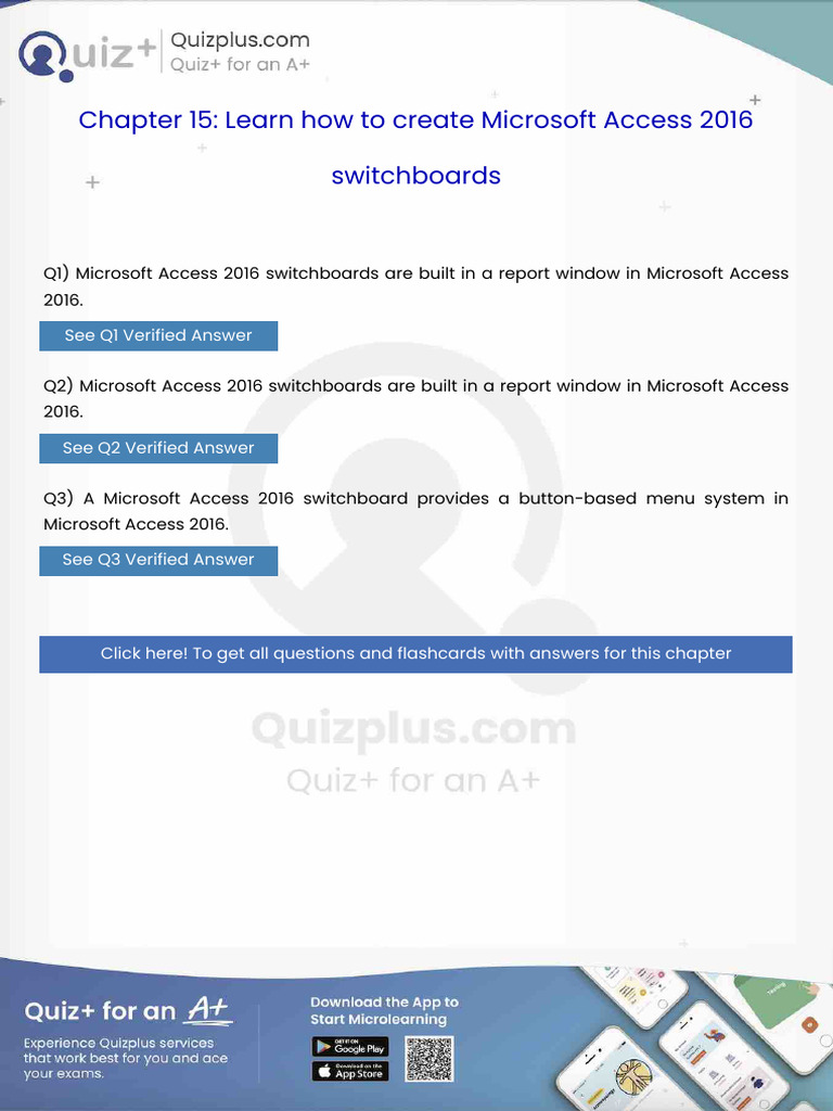 Microsoft Access 2016 Switchboards Are Built in A Report Window in ...