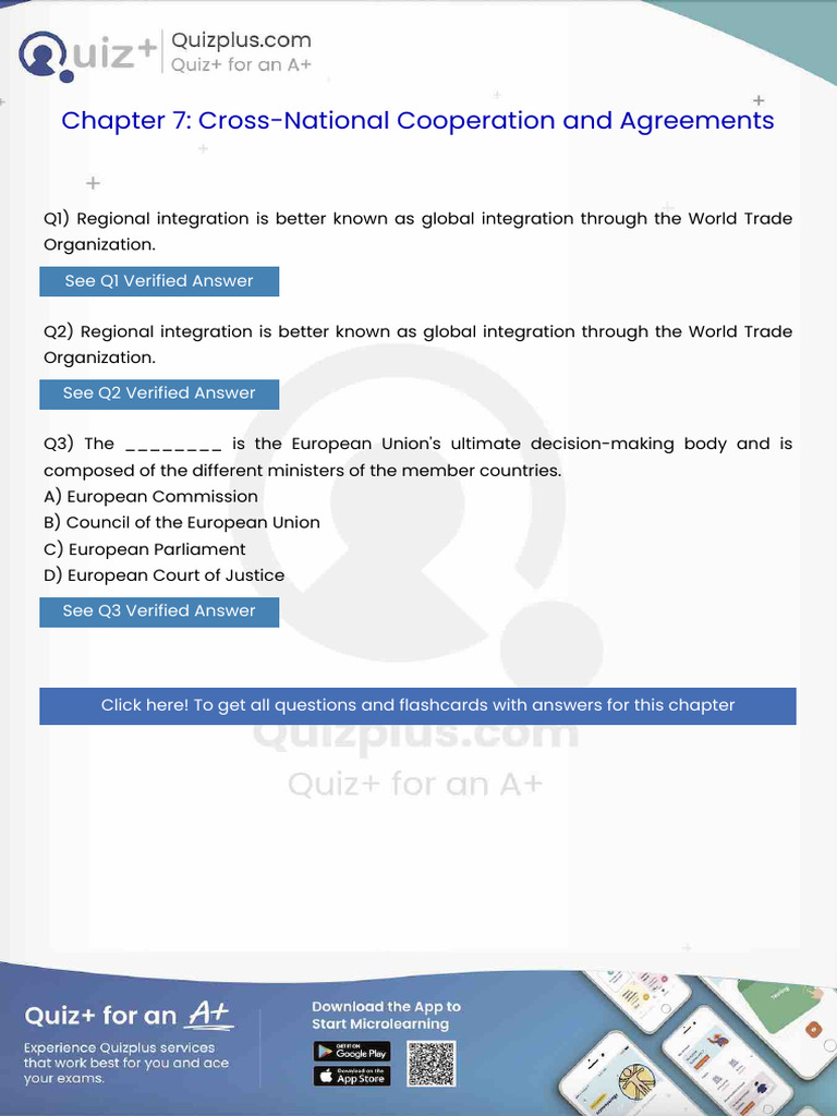 Regional Integration Is Better Known As Global Integration Through The ...