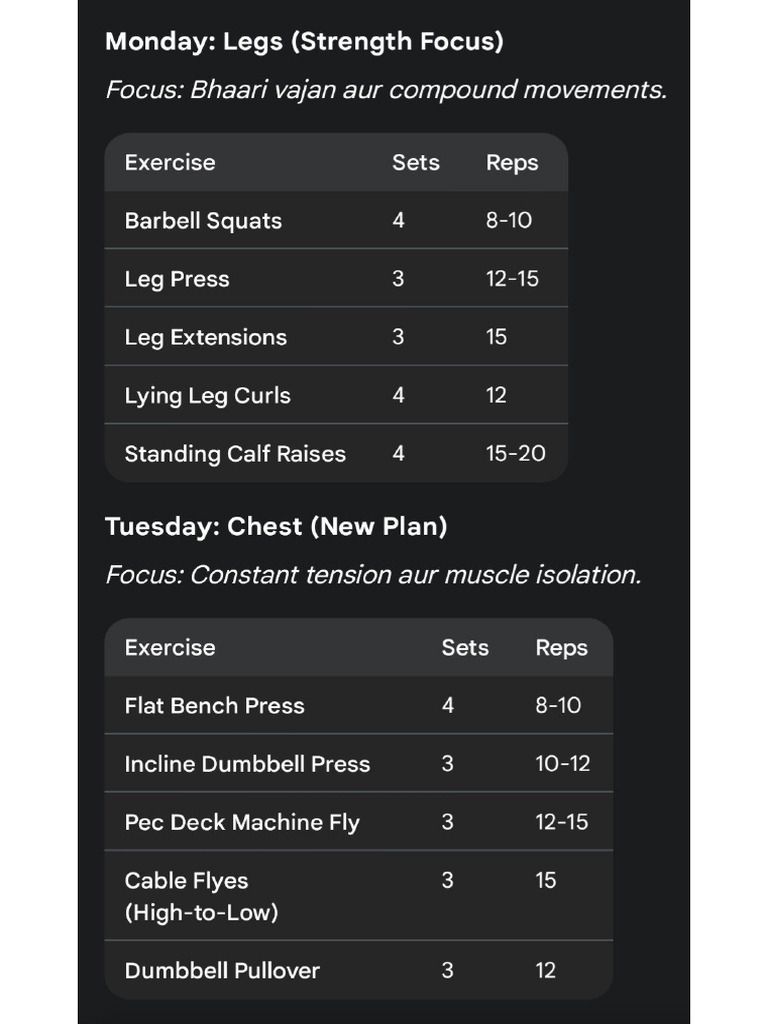 Gym Plan | PDF