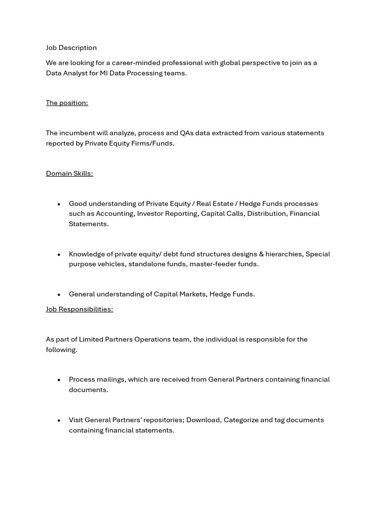 JD LPOps | PDF | Private Equity | Accounting