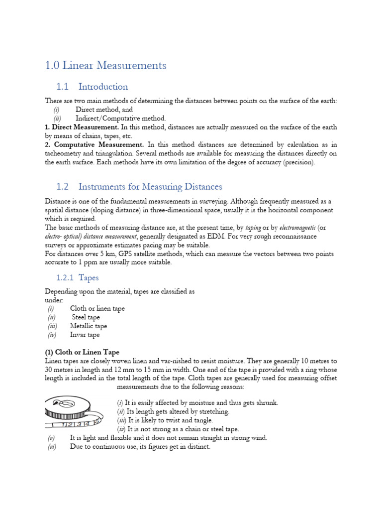 Measurements of Horizontal Distances | PDF | Surveying | Wavelength