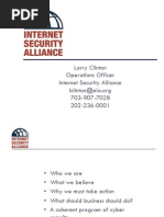 2003 10 00 Larry Clinton ISA Best Practices Presentation at Global Security Conference