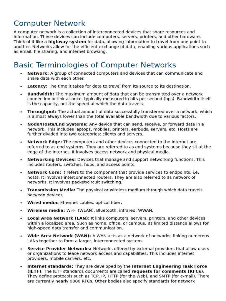 Networks | PDF