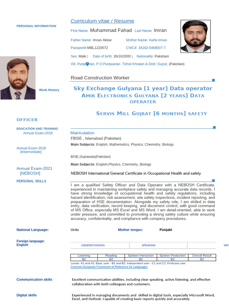 CV Sample | PDF
