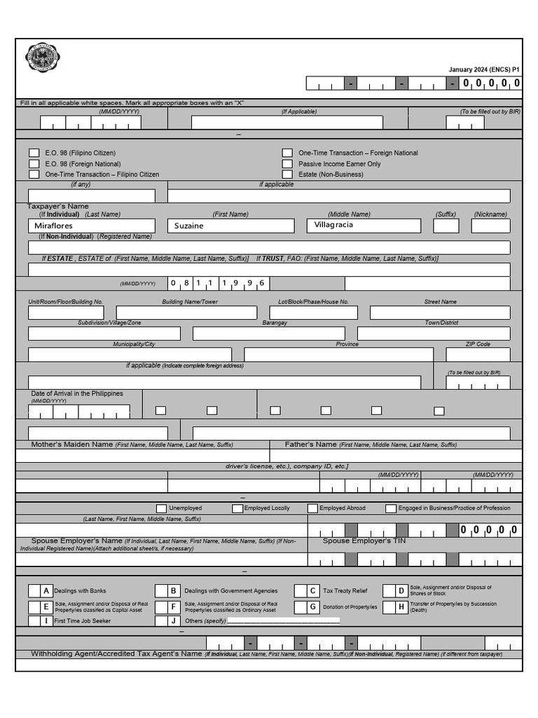 kjgjl1904 January 2024 ENCS - Final | PDF | Identity Document