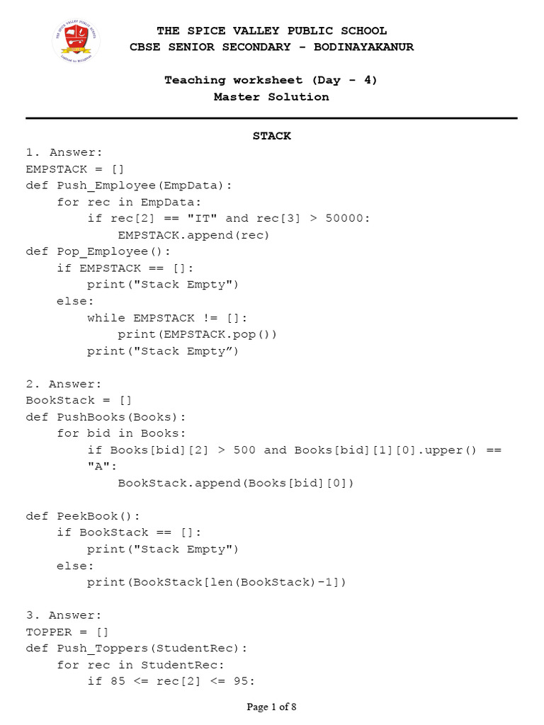 Teaching Worksheet - Day 4 - MS | PDF | My Sql | Databases