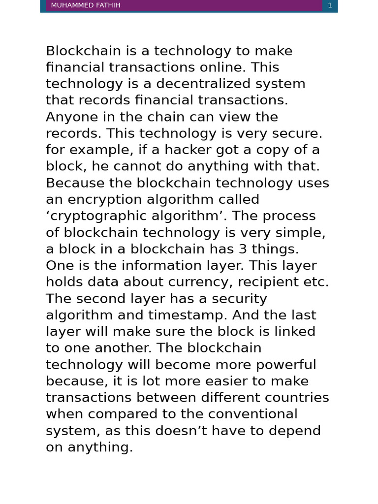 Block Chain | PDF