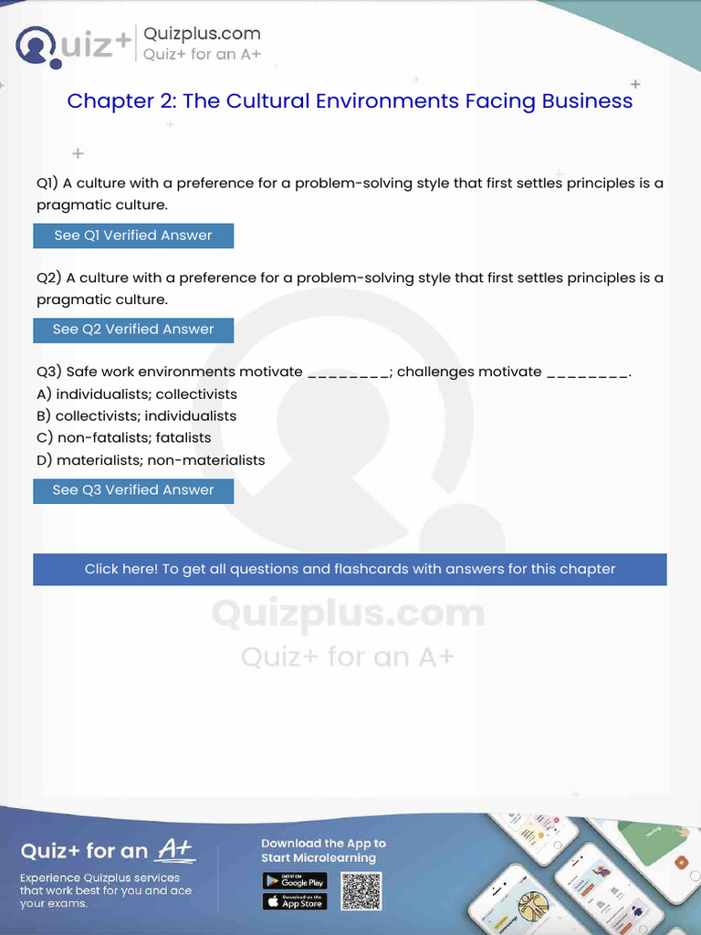 A Culture With A Preference For A Problemsolving Style That First ...