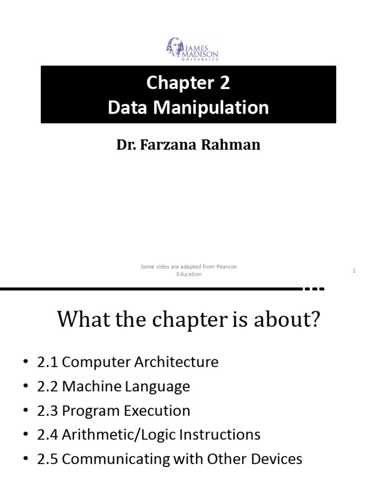 Data Manipulation | PDF | Central Processing Unit | Computer Science