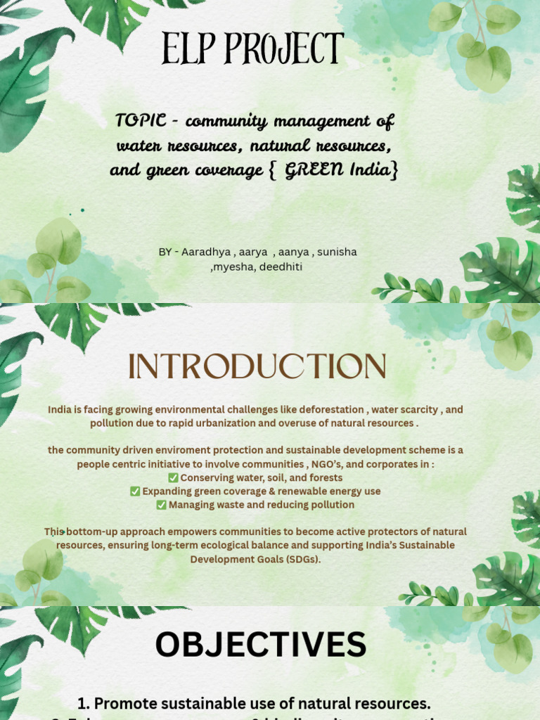Elp Project PDF | PDF | Sustainability | Corporate Social Responsibility