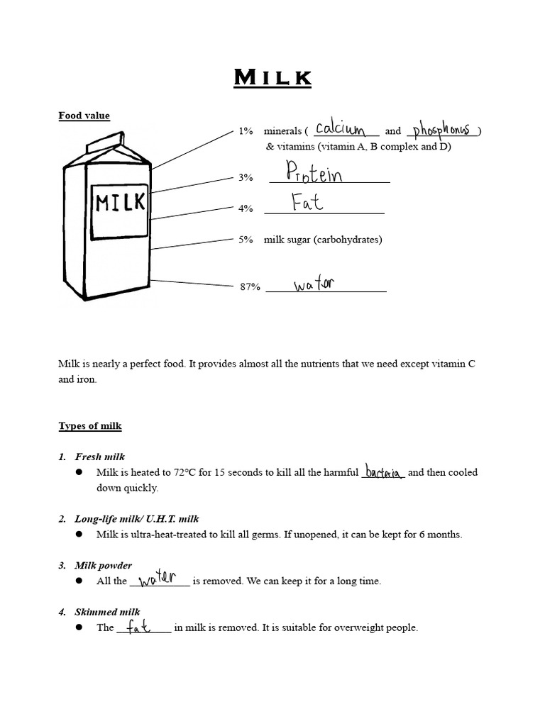 Milk Notes 2526 | PDF
