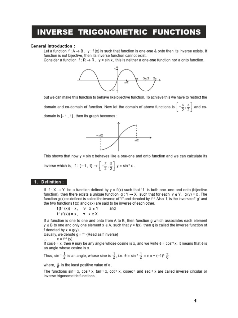 Itf Jee | PDF | Function (Mathematics) | Trigonometric Functions