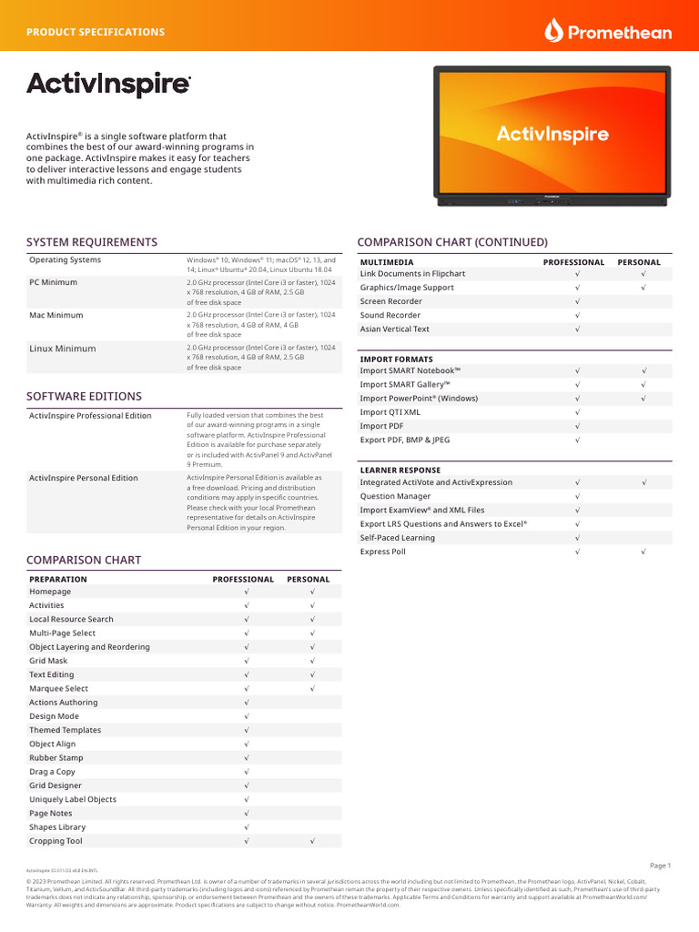 ActivInspire SS 1123v8.8 en-InTL | PDF | Graphical User Interfaces ...