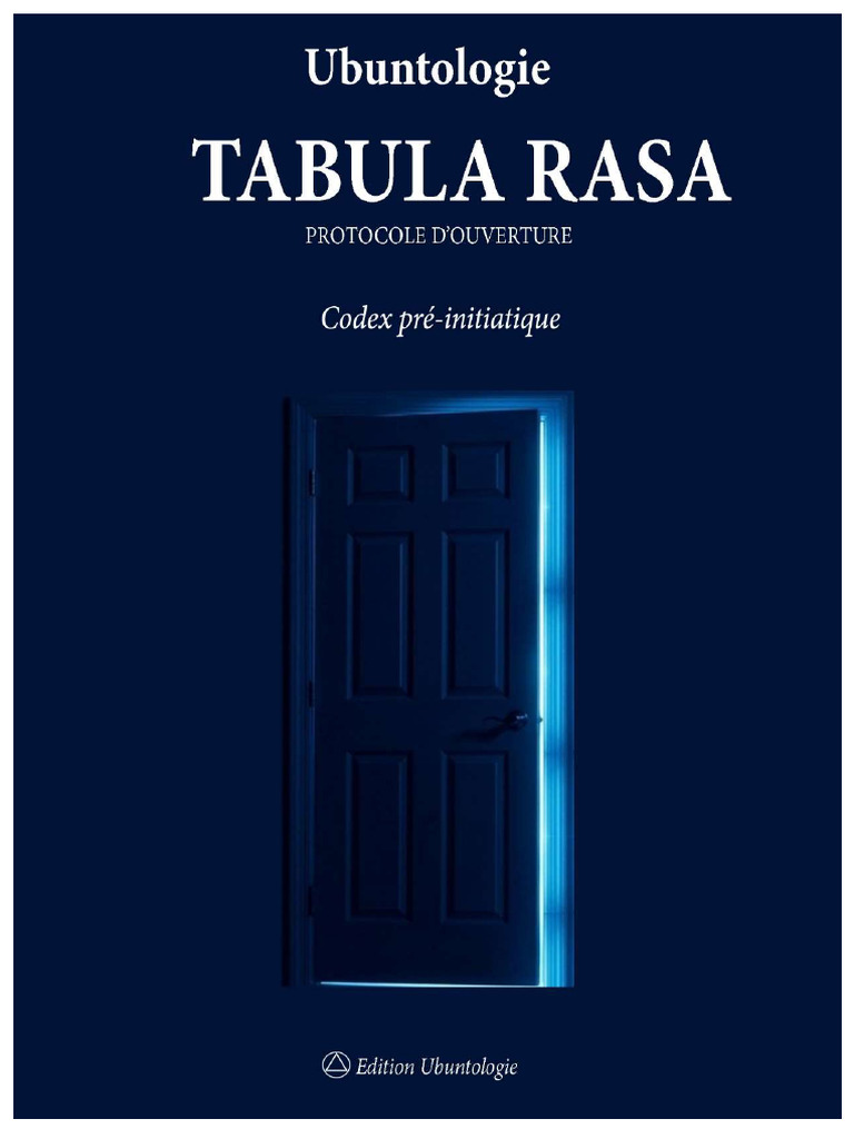 Ubuntologie, Tabula Rasa | PDF | la perception | Conscience