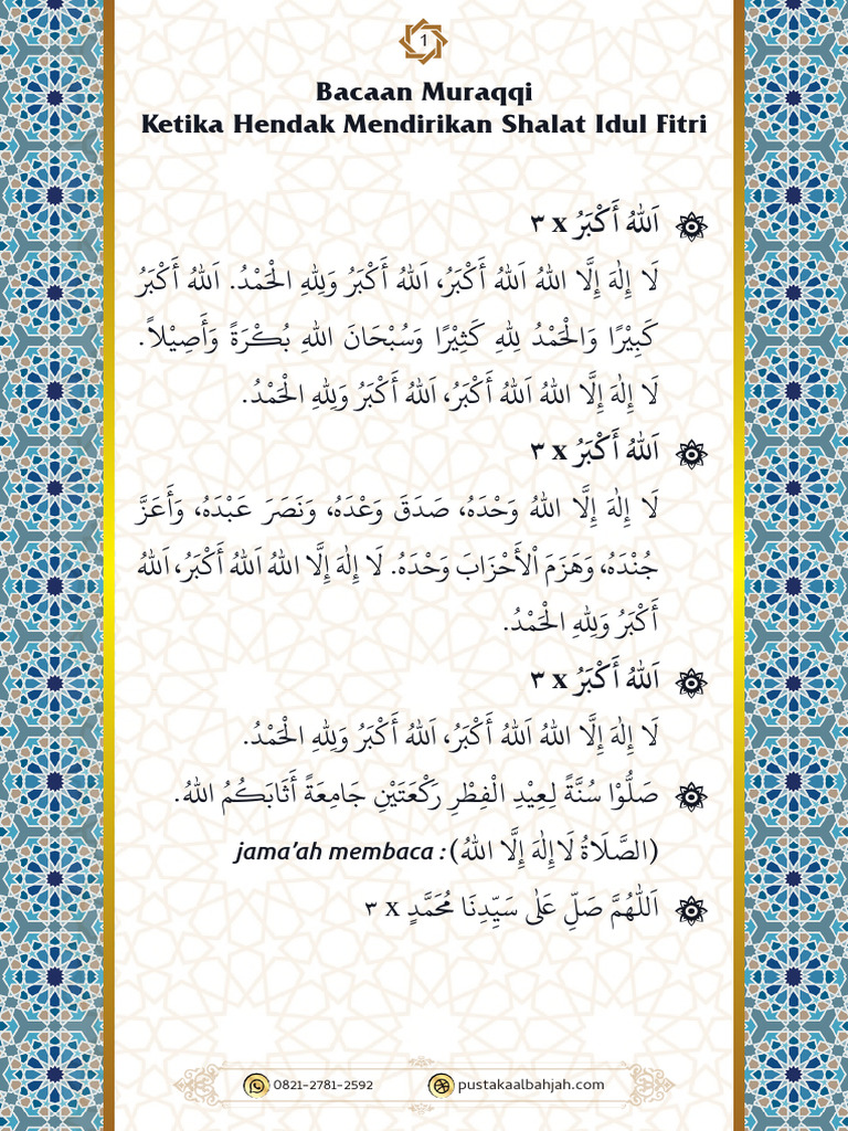 Muraqqi Idulfitri | PDF