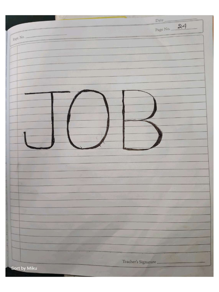 Job | PDF