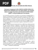 Calendário JEESP/2026 Jogos Escolares Do Estado de São Paulo | PDF ...