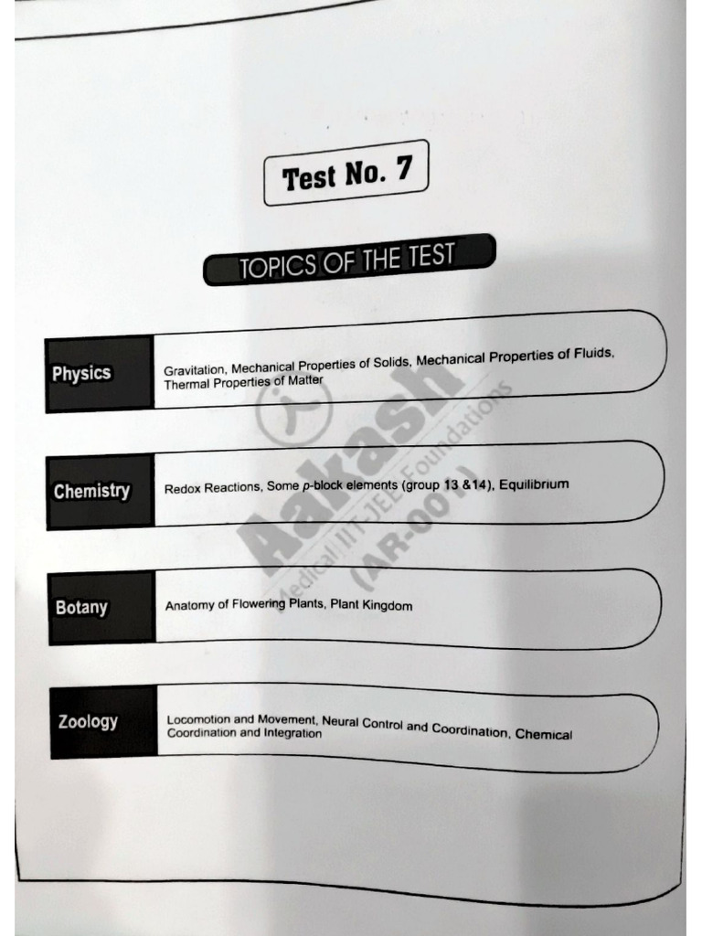 Aiats Test 07 | PDF