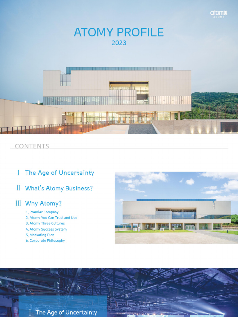 (English) 2023 Atomy Profile PPT-1 | PDF | Business | Prices