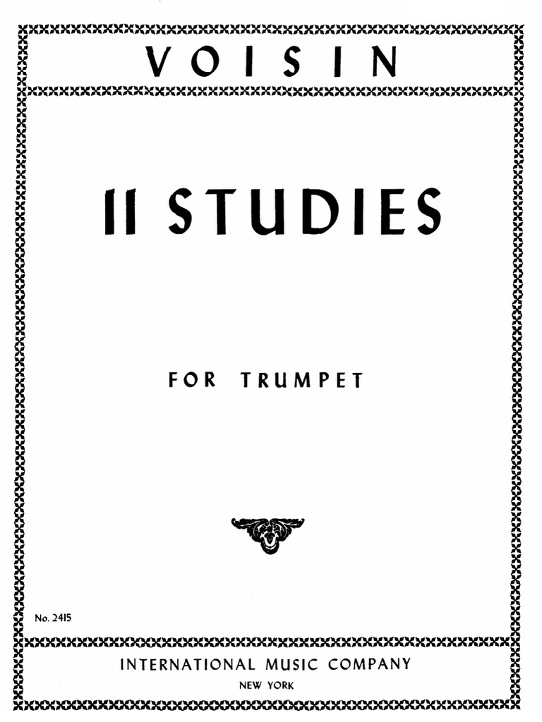 R. Voisin - 11 Etudes | PDF
