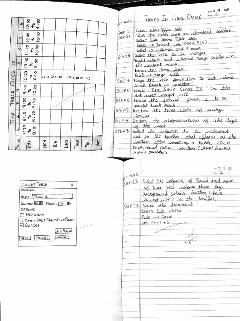 Class IX IT-402 Practical Notebook | PDF