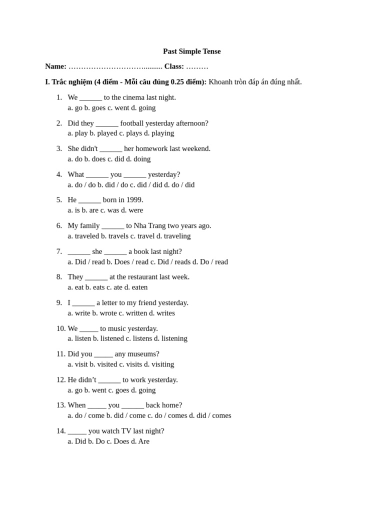 Past Simple 2 | PDF | Chess Theory | Chess